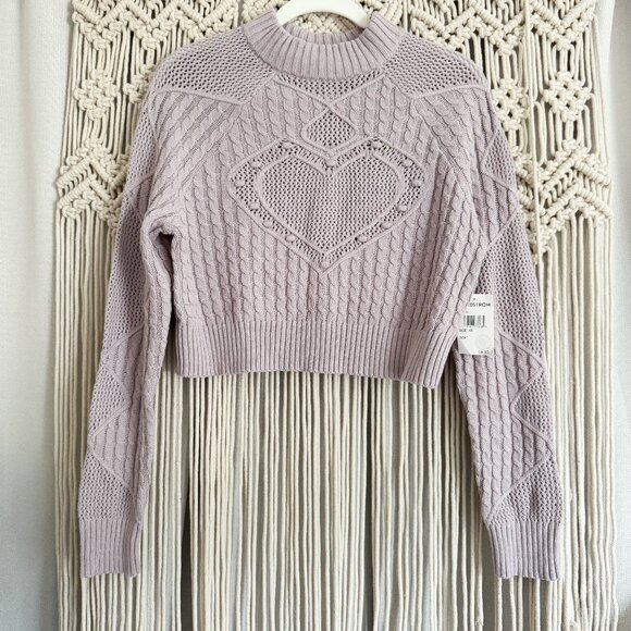 PacSun NWT Mauve Knit Sweater XS Soft Cozy Fall Layer - Picture 1 of 7